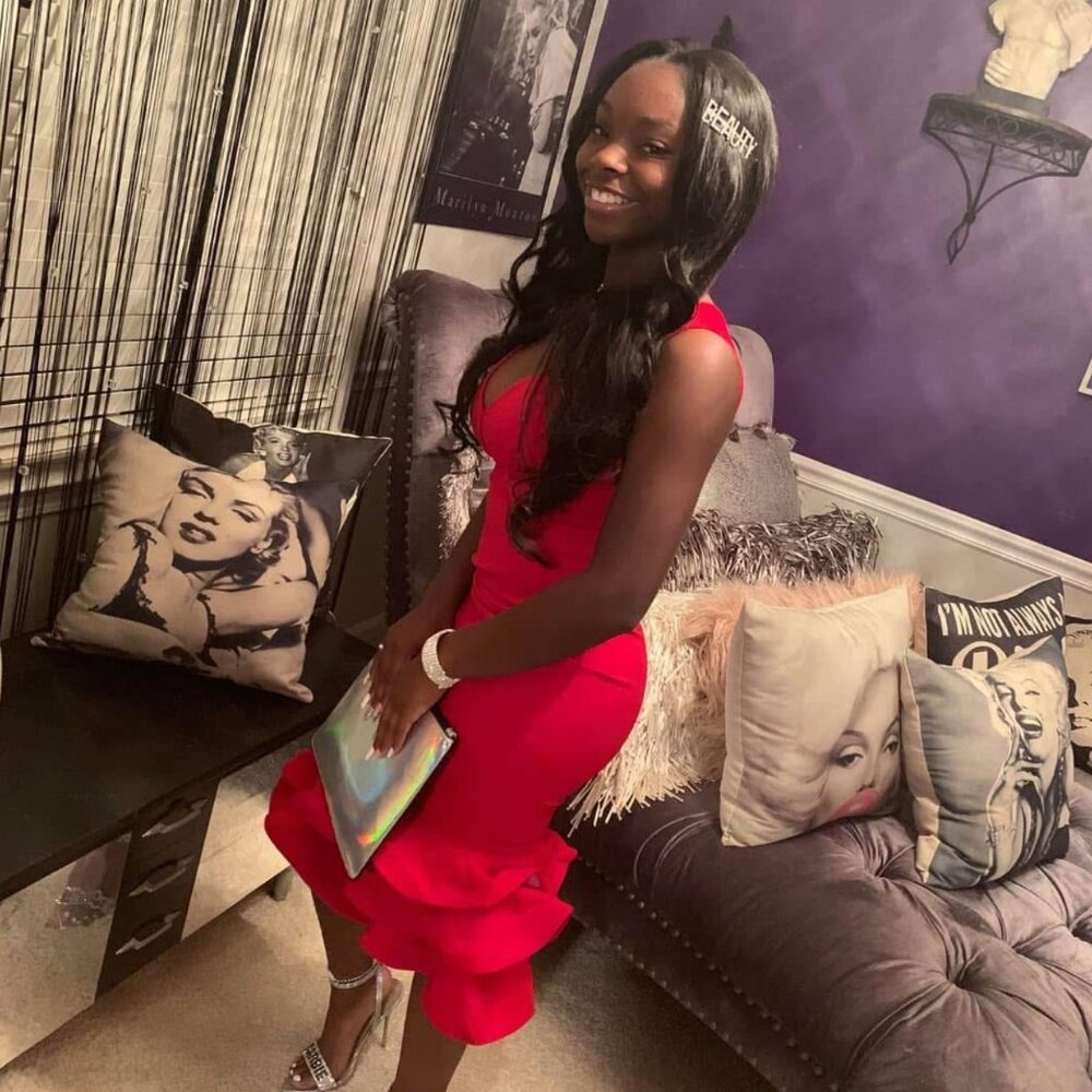 Red Ruffle Midi Homecoming Dress | Statement Dress